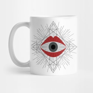 Surreal eye in the mouth Mug